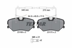 TEXTAR 2316901-0481-00 — Set discuri și plăcuțe de frână