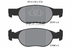TEXTAR 2318101-0611-00 — Set discuri și plăcuțe de frână