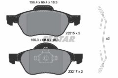 TEXTAR 2321502-2546-00 — Set discuri și plăcuțe de frână