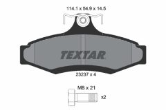 TEXTAR 2323701-1630-00 — Set discuri și plăcuțe de frână