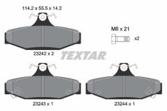 TEXTAR 2324201-1385-00 — Комплект тормозных дисков и колодок