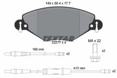 TEXTAR 2327701-1116-00 — Set discuri și plăcuțe de frână