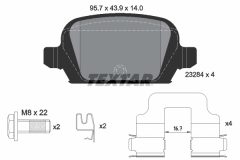 TEXTAR 2328404-1110-00 — Set discuri și plăcuțe de frână