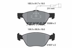 TEXTAR 2328902-0552-00 — Set discuri și plăcuțe de frână