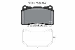TEXTAR 2332502 — Plăcuțe de frână disc