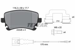 TEXTAR 2332602-1214-00 — Set discuri și plăcuțe de frână