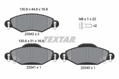 TEXTAR 2334001-1036-00 — Set discuri și plăcuțe de frână
