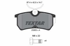 TEXTAR 2335301-0884-00 — Комплект тормозных дисков и колодок