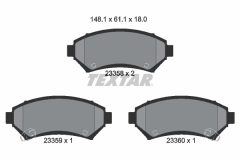 TEXTAR 2335801 — Колодки тормозные дисковые