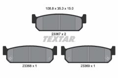 TEXTAR 2336701 — Plăcuțe de frână disc