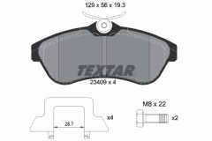 TEXTAR 2340902-1115-00 — Комплект тормозных дисков и колодок