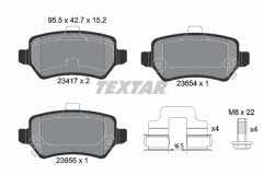 TEXTAR 2341703-0921-00 — Set discuri și plăcuțe de frână