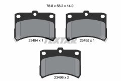TEXTAR 2349402 — Колодки тормозные дисковые