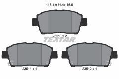 TEXTAR 2351002 — Колодки тормозные дисковые