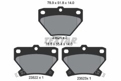 TEXTAR 2352101-1262-00 — Set discuri și plăcuțe de frână