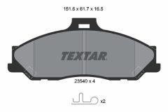 TEXTAR 2354001 — Plăcuțe de frână disc
