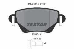 TEXTAR 2355702-1812-00 — Set discuri și plăcuțe de frână