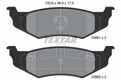 TEXTAR 2356102 — Plăcuțe de frână disc