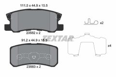 TEXTAR 2358202-1773-00 — Комплект тормозных дисков и колодок