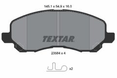 TEXTAR 2358401 — Колодки тормозные дисковые