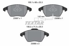 TEXTAR 2358701-1066-00 — Set discuri și plăcuțe de frână
