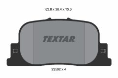 TEXTAR 2359201-1262-00 — Set discuri și plăcuțe de frână