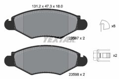TEXTAR 2359703-0298-00 — Set discuri și plăcuțe de frână