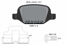 TEXTAR 2360102-0611-00 — Set discuri și plăcuțe de frână