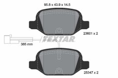 TEXTAR 2360104-0611-00 — Set discuri și plăcuțe de frână