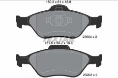 TEXTAR 2360406-0962-00 — Комплект тормозных дисков и колодок