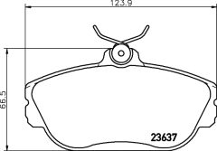 TEXTAR 2363701 — Колодки тормозные дисковые