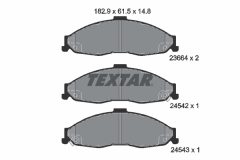 TEXTAR 2366401 — Plăcuțe de frână disc