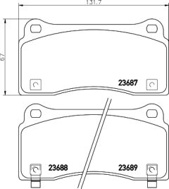 TEXTAR 2368701 — Plăcuțe de frână disc