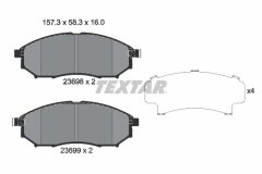 TEXTAR 2369801 — Plăcuțe de frână disc