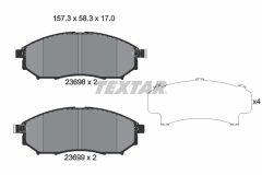 TEXTAR 2369803-1624-00 — Set discuri și plăcuțe de frână