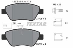 TEXTAR 2370502-0696-00 — Set discuri și plăcuțe de frână