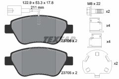 TEXTAR 2370601-0696-00 — Set discuri și plăcuțe de frână