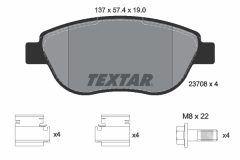 TEXTAR 2370803-0535-00 — Комплект тормозных дисков и колодок