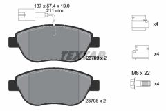 TEXTAR 2370901-0468-00 — Комплект тормозных дисков и колодок