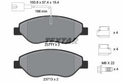 TEXTAR 2371104-1077-00 — Комплект тормозных дисков и колодок