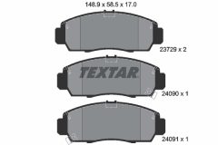 TEXTAR 2372901 — Колодки тормозные дисковые