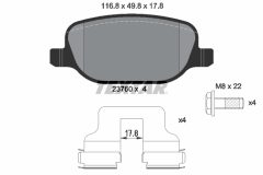 TEXTAR 2376002-1452-00 — Set discuri și plăcuțe de frână