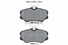 TEXTAR 2381501 — Plăcuțe de frână disc
