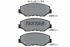 TEXTAR 2386801 — Колодки тормозные дисковые