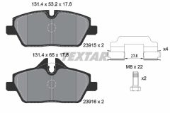 TEXTAR 2391503-1579-01 — Set discuri și plăcuțe de frână