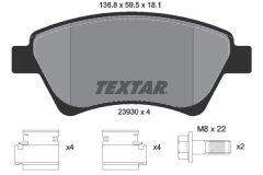 TEXTAR 2393001-2546-00 — Set discuri și plăcuțe de frână