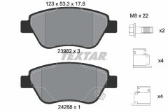 TEXTAR 2398202-1457-00 — Комплект тормозных дисков и колодок