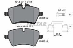 TEXTAR 2398404-2756-00 — Комплект тормозных дисков и колодок