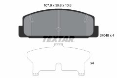 TEXTAR 2404501-1256-00 — Set discuri și plăcuțe de frână