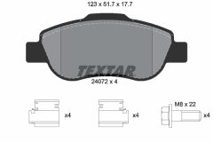 TEXTAR 2407201-0696-00 — Set discuri și plăcuțe de frână